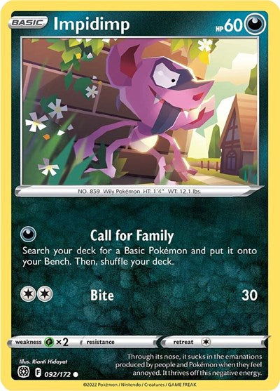 Impidimp - SWSH09: Brilliant Stars - 092/172