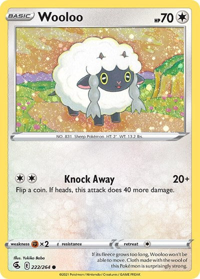 Wooloo - 222/264 (Cosmos Holo) - Miscellaneous Cards & Products - 222/264 HOLOFOIL