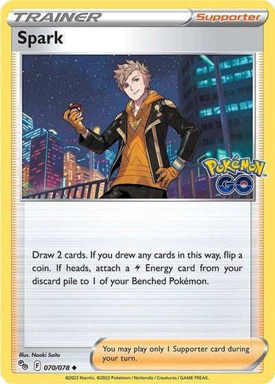 Spark - Pokemon GO - 070/078 REVERSE HOLOFOIL