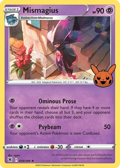 Mismagius - Trick or Trade BOOster Bundle - 059/189 HOLOFOIL