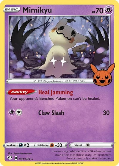 Mimikyu - Trick or Trade BOOster Bundle - 081/189 HOLOFOIL