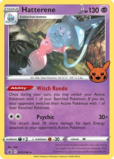 Hatterene - Trick or Trade BOOster Bundle - 073/198 HOLOFOIL