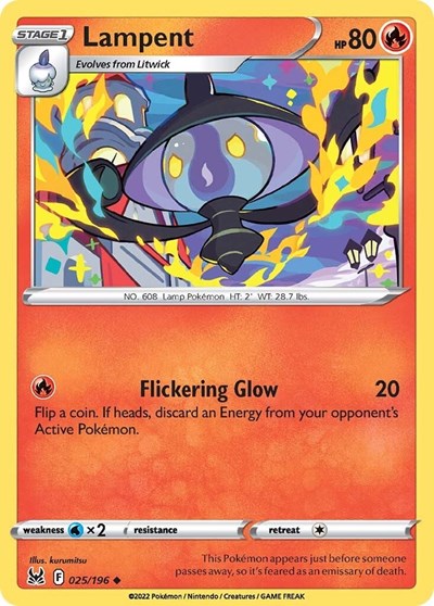 Lampent - SWSH11: Lost Origin - 025/196