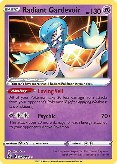 Radiant Gardevoir - SWSH11: Lost Origin - 069/196 HOLOFOIL