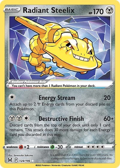 Radiant Steelix - SWSH11: Lost Origin - 124/196 HOLOFOIL