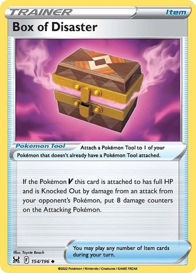 Box of Disaster - SWSH11: Lost Origin - 154/196 REVERSE HOLOFOIL
