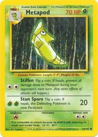Metapod - Base Set - 054/102