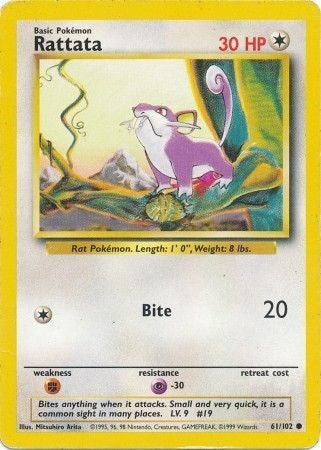 Rattata - Base Set - 061/102