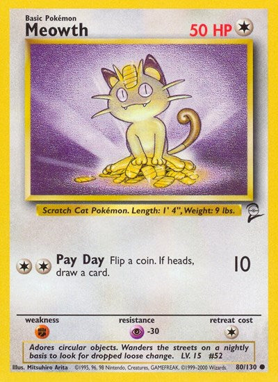 Meowth - Base Set 2 - 080/130