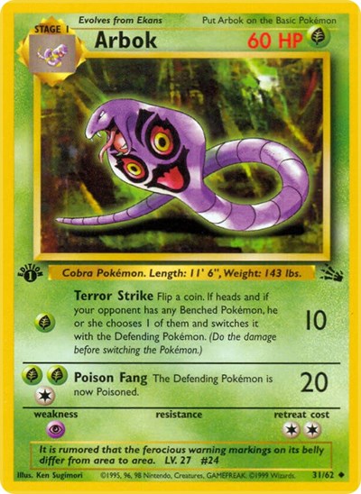 Arbok - Fossil - 31/62