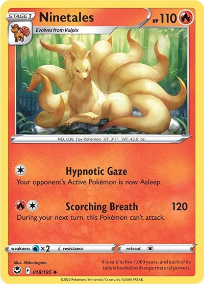 Ninetales - SWSH12: Silver Tempest - 018/195