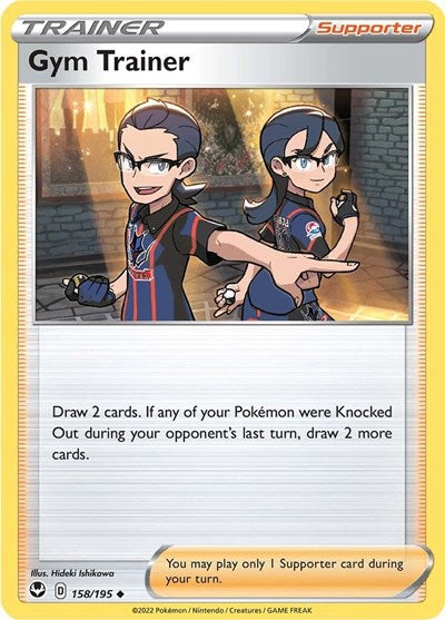 Gym Trainer - SWSH12: Silver Tempest - 158/195 REVERSE HOLOFOIL