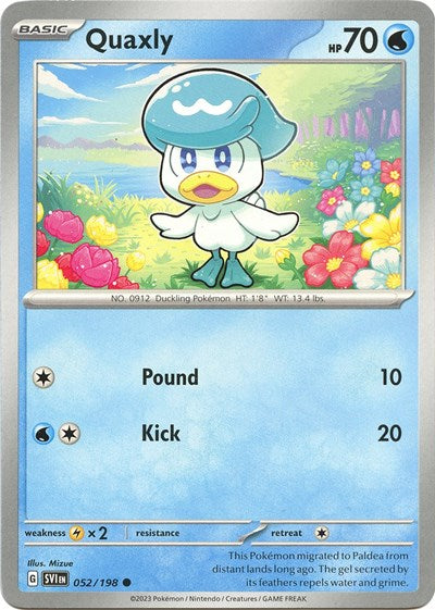 Quaxly - SV01: Scarlet & Violet Base Set - 052/198 REVERSE HOLOFOIL
