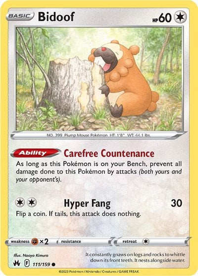 Bidoof - SWSH: Crown Zenith - 111/159