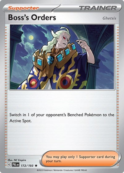 Boss's Orders - 172/193 - SV02: Paldea Evolved - 172/193 HOLOFOIL