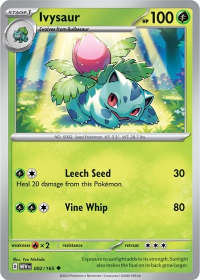 Ivysaur - 002/165 - SV: Scarlet & Violet 151 - 002/165