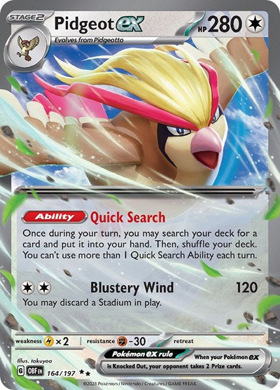 Pidgeot ex - SV03: Obsidian Flames - 164/197