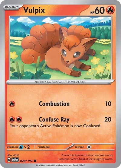 Vulpix - SV03: Obsidian Flames - 028/197