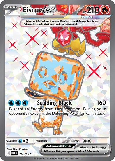 Eiscue ex - 210/197 - SV03: Obsidian Flames - 210/197