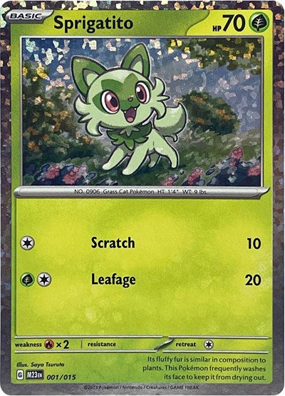 Sprigatito - McDonald's Promos 2023 - 001/015 HOLOFOIL