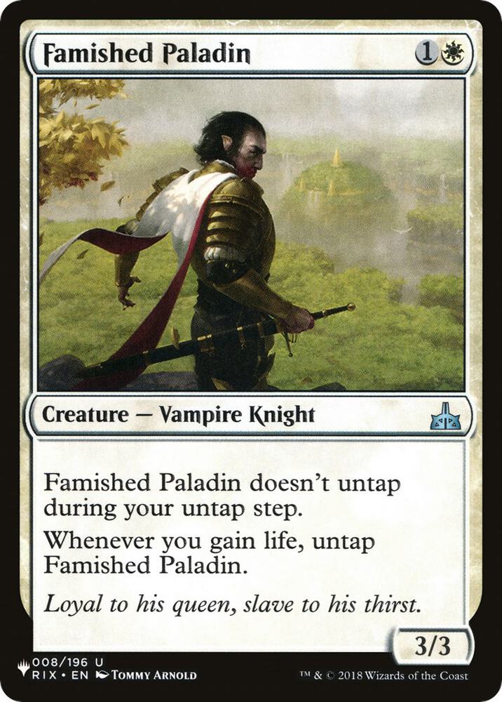 Famished Paladin - The List Reprints - 008/196