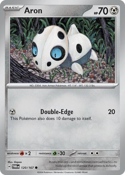 Aron - SV06: Twilight Masquerade - 120/167 REVERSE HOLOFOIL