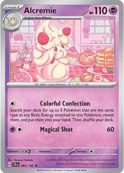 Alcremie - SV07: Stellar Crown - 065/142 REVERSE HOLOFOIL