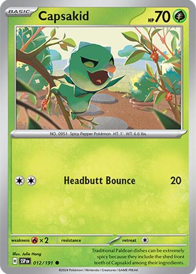 Capsakid - SV08: Surging Sparks - 012/191 REVERSE HOLOFOIL