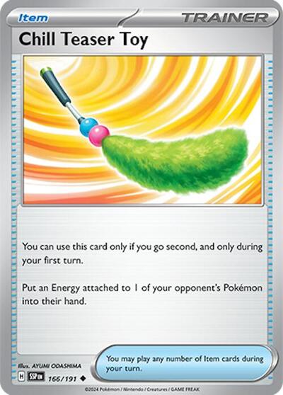 Chill Teaser Toy - SV08: Surging Sparks - 166/191 REVERSE HOLOFOIL