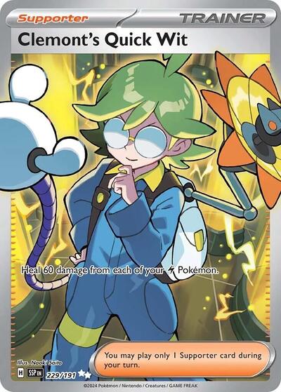 Clemont's Quick Wit - 229/191 - SV08: Surging Sparks - 229/191
