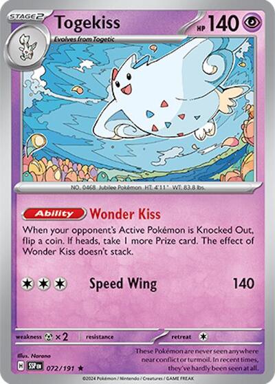 Togekiss - SV08: Surging Sparks - 072/191 HOLOFOIL