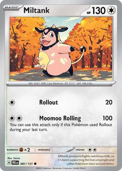 Miltank - SV: Prismatic Evolutions - 081/131 REVERSE HOLOFOIL