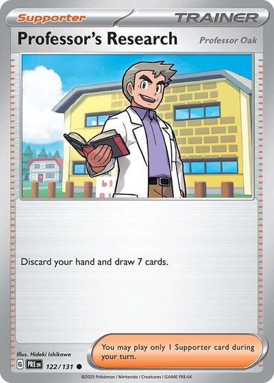 Professor's Research [Professor Oak] - SV: Prismatic Evolutions - 122/131 REVERSE HOLOFOIL