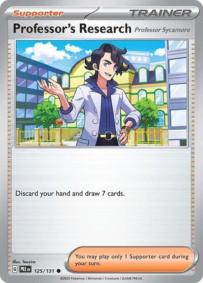 Professor's Research [Professor Sycamore] - SV: Prismatic Evolutions - 125/131 REVERSE HOLOFOIL