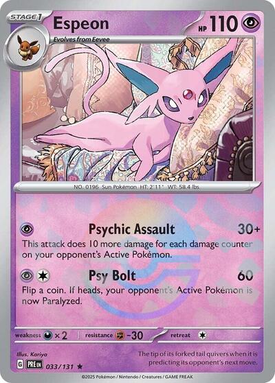 Espeon (Poke Ball Pattern) - SV: Prismatic Evolutions - 033/131