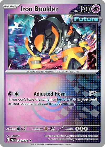 Iron Boulder (Poke Ball Pattern) - SV: Prismatic Evolutions - 046/131 HOLOFOIL