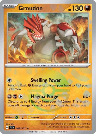 Groudon (Poke Ball Pattern) - SV: Prismatic Evolutions - 049/131