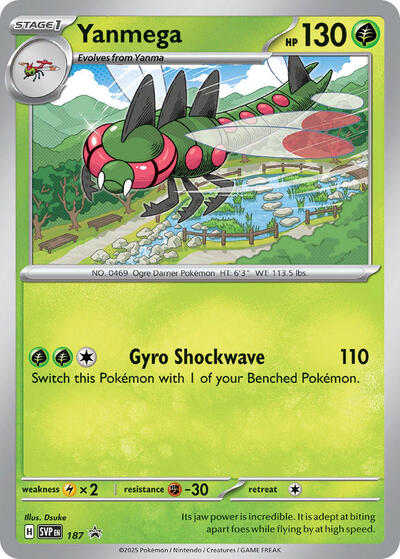 Yanmega - 187 (Cosmos Holo) - SV: Scarlet & Violet Promo Cards - 187