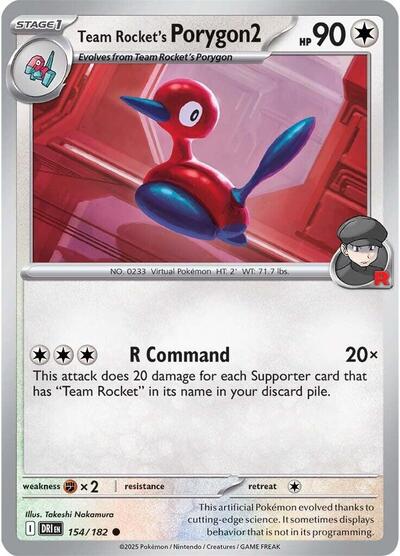 Team Rocket's Porygon2 - SV10: Destined Rivals - 154/182