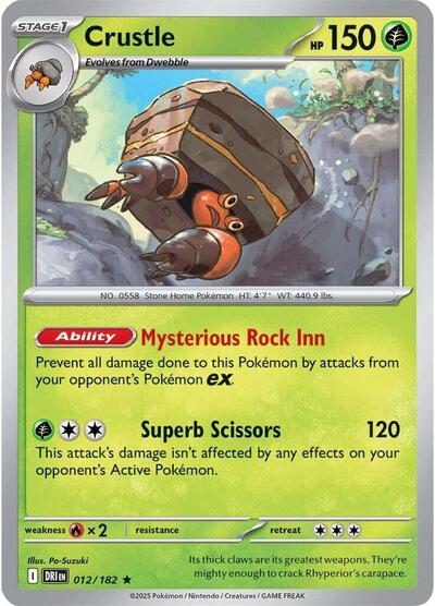 Crustle - 012/182 - SV10: Destined Rivals - 012/182 HOLOFOIL