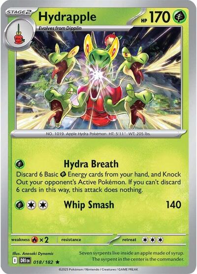 Hydrapple - 018/182 - SV10: Destined Rivals - 018/182 HOLOFOIL