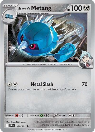 Steven's Metang - SV10: Destined Rivals - 144/182 REVERSE HOLOFOIL