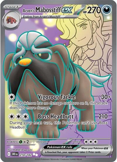 Arven's Mabosstiff ex - 218/182 - SV10: Destined Rivals - 218/182