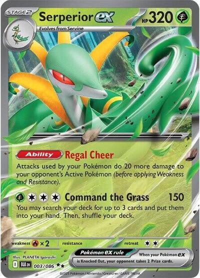 Serperior ex - SV: Black Bolt - 003/086
