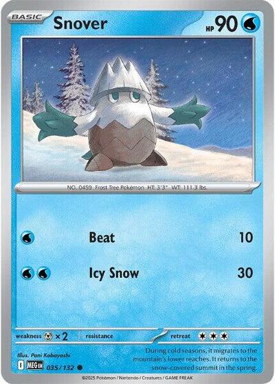 Snover - 035/132 - ME01: Mega Evolution - 035/132 REVERSE HOLOFOIL
