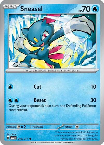 Sneasel - ME: Ascended Heroes - 044/217