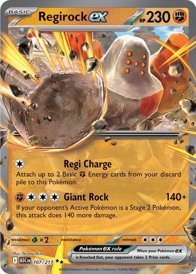Regirock ex - ME: Ascended Heroes - 107/217