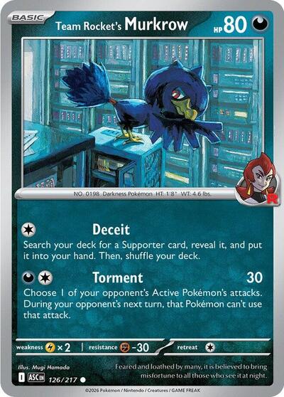 Team Rocket's Murkrow - ME: Ascended Heroes - 126/217