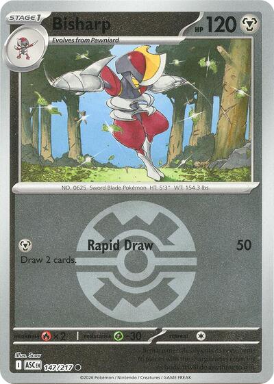 Bisharp (Quick Ball) - ME: Ascended Heroes - 147/217 REVERSE HOLOFOIL