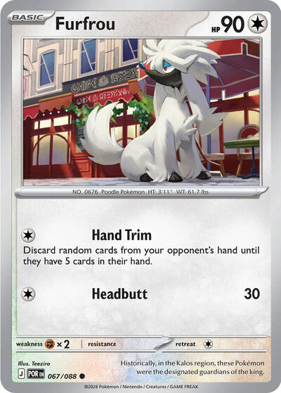 Furfrou - ME03: Perfect Order - 067/088 REVERSE HOLOFOIL